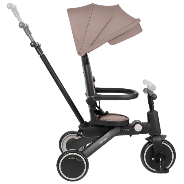 Triciclu KikkaBoo Trix 2 8in1 25 kg / Beige photo 7