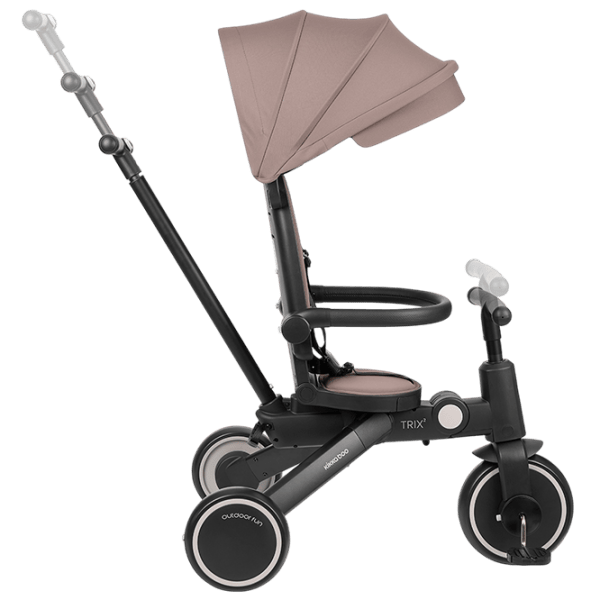 Triciclu KikkaBoo Trix 2 8in1 25 kg / Beige photo 7