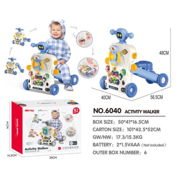 Ходунки Bibiin Toys 6040 (3695235590463) / Белый photo 7