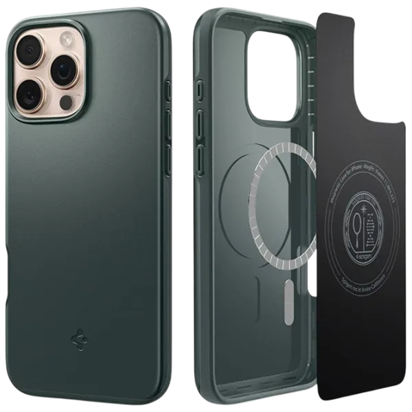 Чехол для смартфона Apple iPhone 16 Pro Max Spigen / MagSafe Back / ТПУ / Abyss Зеленый photo 2