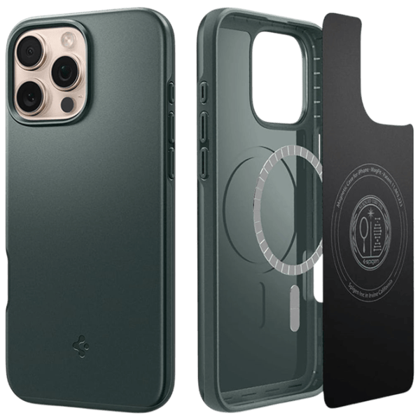 Чехол для смартфона Apple iPhone 16 Pro Max Spigen / MagSafe Back / ТПУ / Abyss Зеленый photo 2