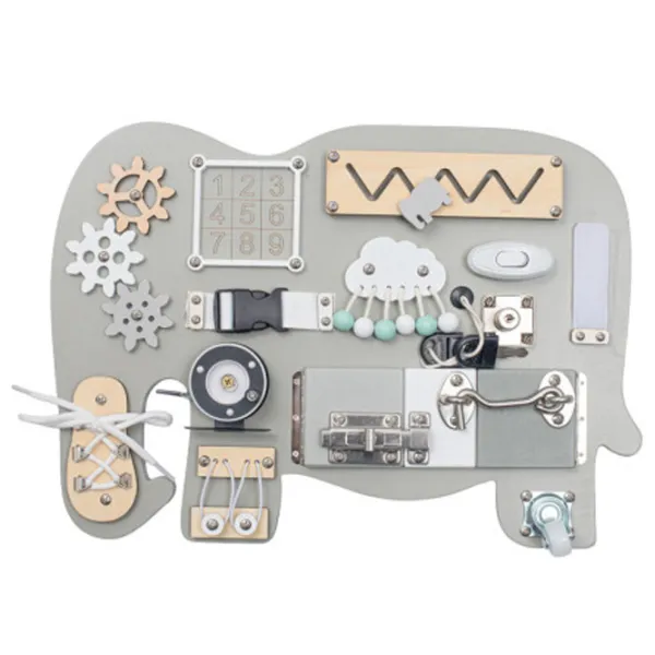 Busy board Baby Mix Elephant Wood Montessori 1+ photo 1