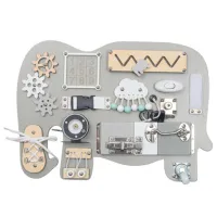 Busy board Baby Mix Elephant Wood Montessori 1+