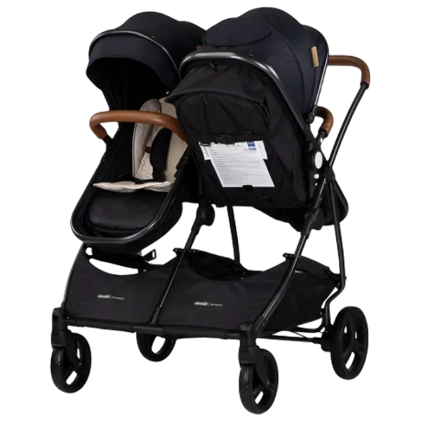 Cărucior pentru copil Chipolino Duo Smart KBDS02501BB / Blackberry photo 5