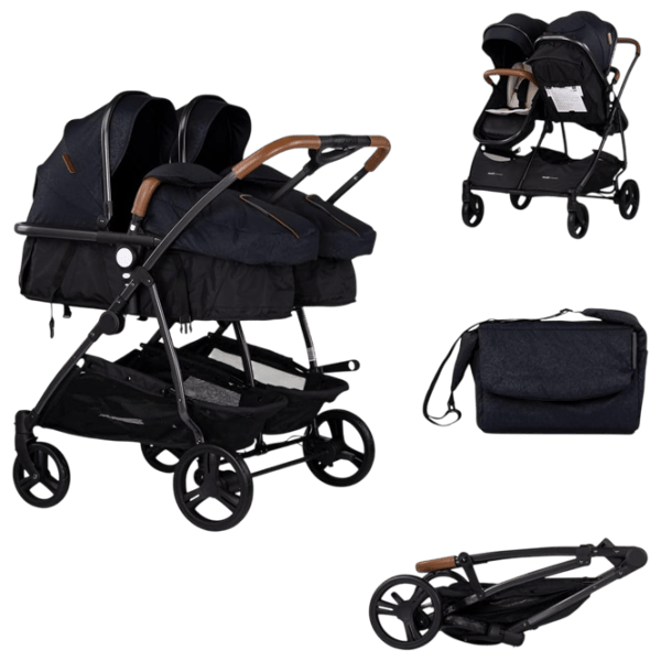 Cărucior pentru copil Chipolino Duo Smart KBDS02501BB / Blackberry photo 6