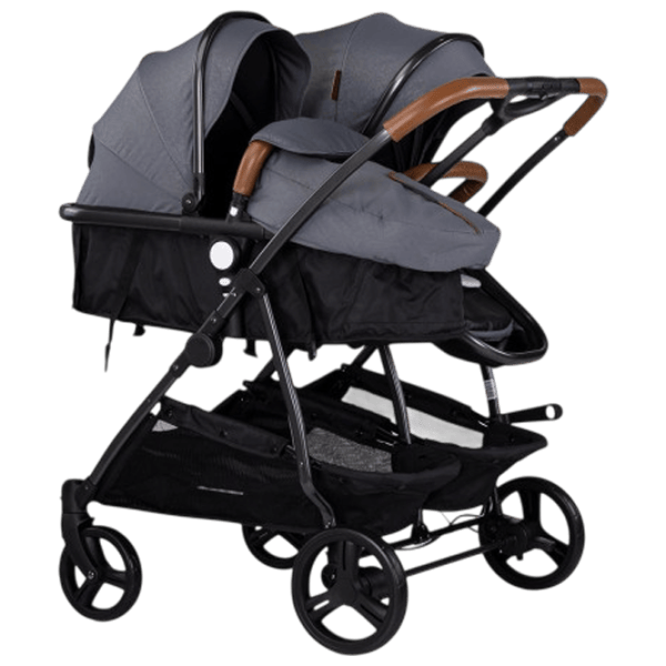 Cărucior pentru copil Chipolino Duo Smart KBDS02502CL / Gray photo 2