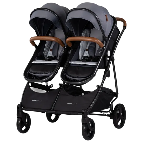 Cărucior pentru copil Chipolino Duo Smart KBDS02502CL / Gray photo 3