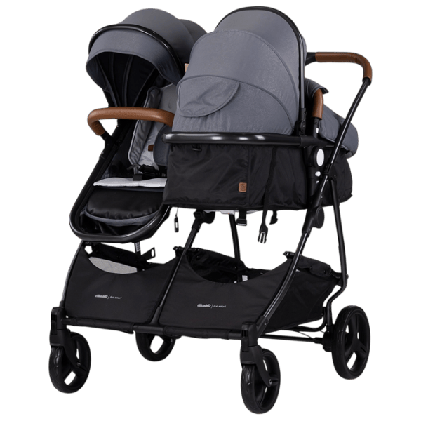Cărucior pentru copil Chipolino Duo Smart KBDS02502CL / Gray photo 5