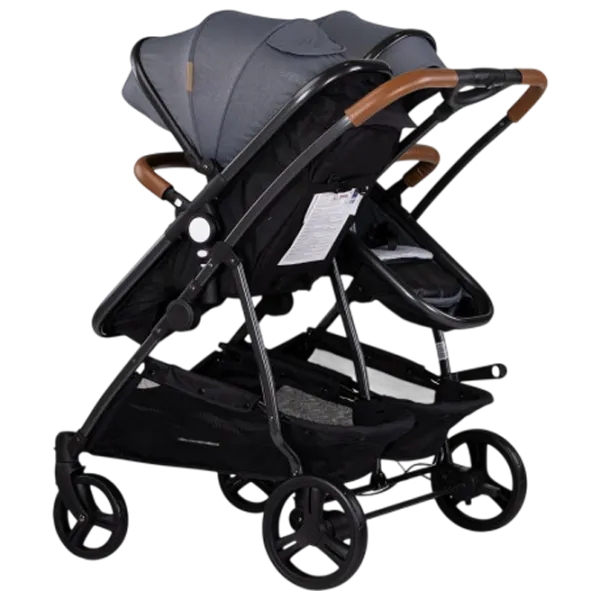Cărucior pentru copil Chipolino Duo Smart KBDS02502CL / Gray photo 6