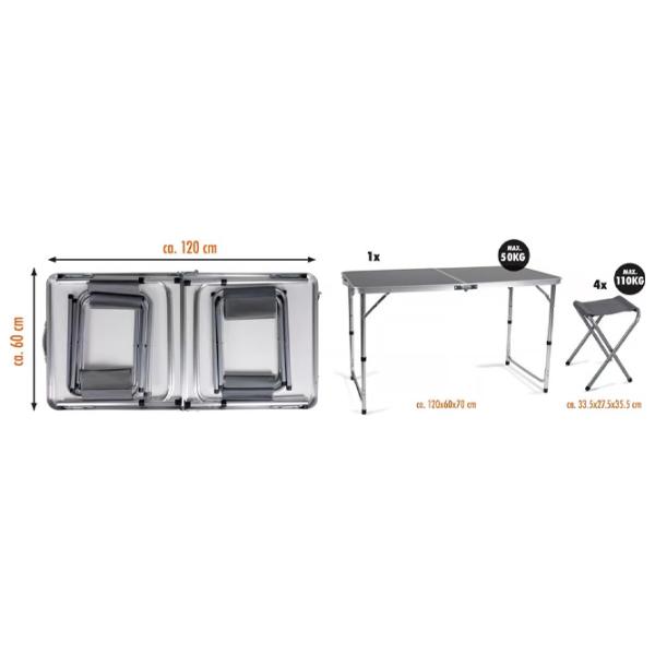 Складной стол Camp Active Picnic set Прямоугольная / 50 кг photo 7