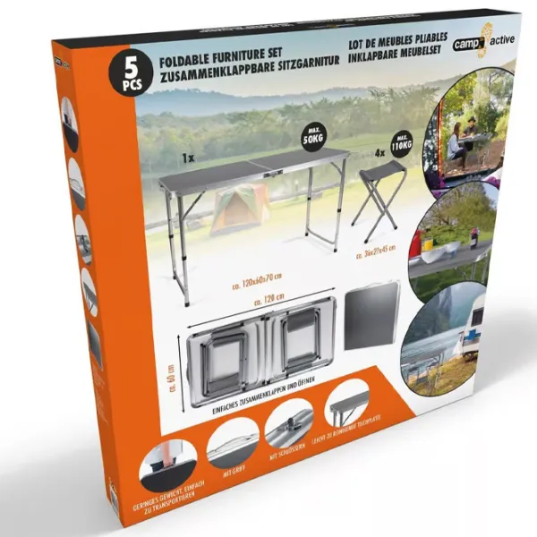 Складной стол Camp Active Picnic set Прямоугольная / 50 кг photo 16