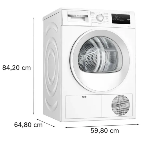 Сушильная машина Bosch WTH86200PL 8 кг/ Белый photo 9