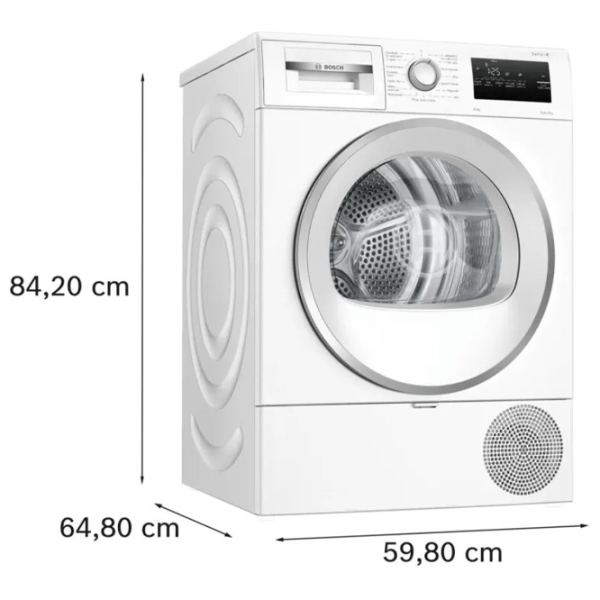 Сушильная машина Bosch WTH85V9SPL 8 кг/ Белый photo 8