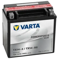 Acumulator auxiliar Varta TX14-BS 200A / 12 Ah 