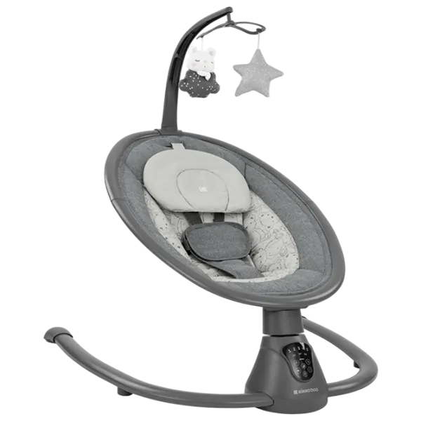Leagăn pentru bebeluși KikkaBoo Twiddle (KB.221825) 9 kg/ Gray photo 1