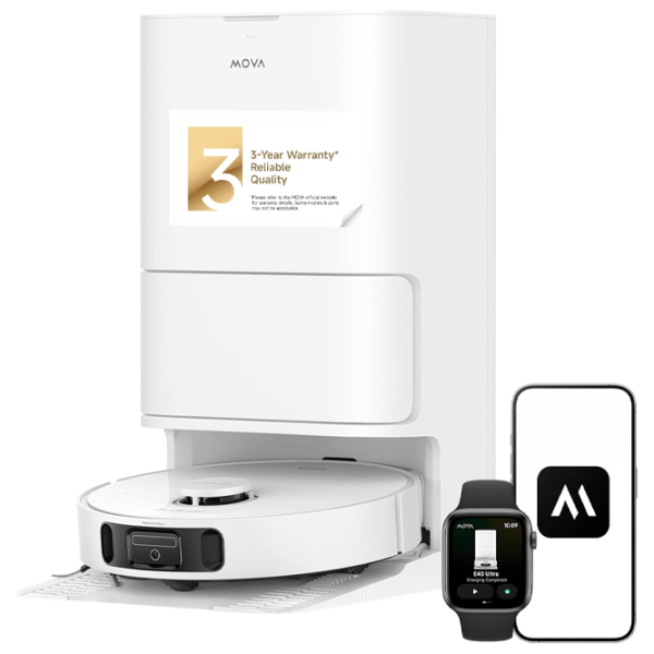 Робот пылесос Mova E40 Ultra 5200 мАч / Белый photo 5