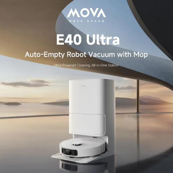 Робот пылесос Mova E40 Ultra 5200 мАч / Белый photo 6