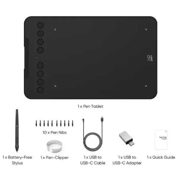 Tabletă grafică XP Pen Deco Mini7 V2 A5 / Black photo 3