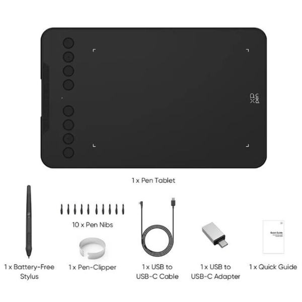 Tabletă grafică XP Pen Deco Mini7 V2 A5 / Black photo 3