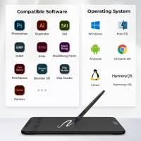 Tabletă grafică XP Pen Deco Mini7 V2 A5 / Black photo 7