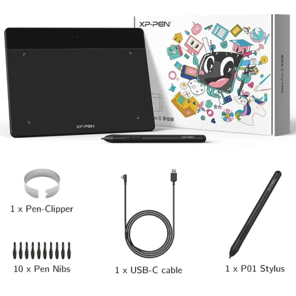 Tabletă grafică XP Pen Deco Fun S A6 / Black photo 5