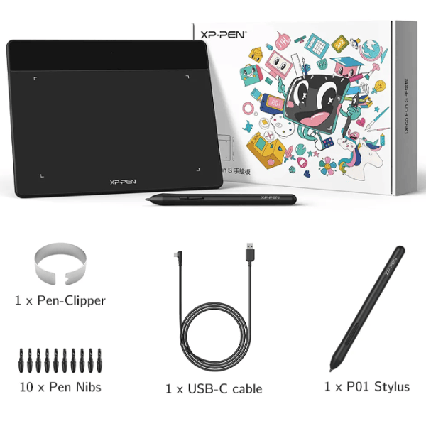 Tabletă grafică XP Pen Deco Fun S A6 / Black photo 5