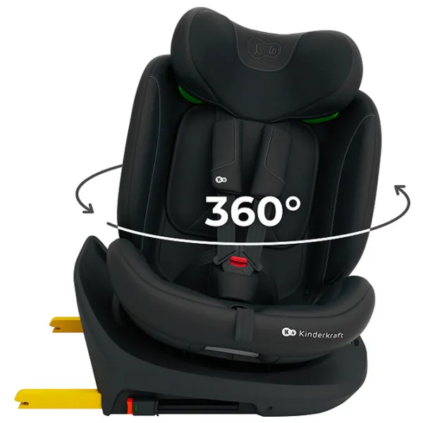 Scaun auto KinderKraft I-GROW 2 PLUS  0 luni - 12 ani / 36 kg / Black photo 3