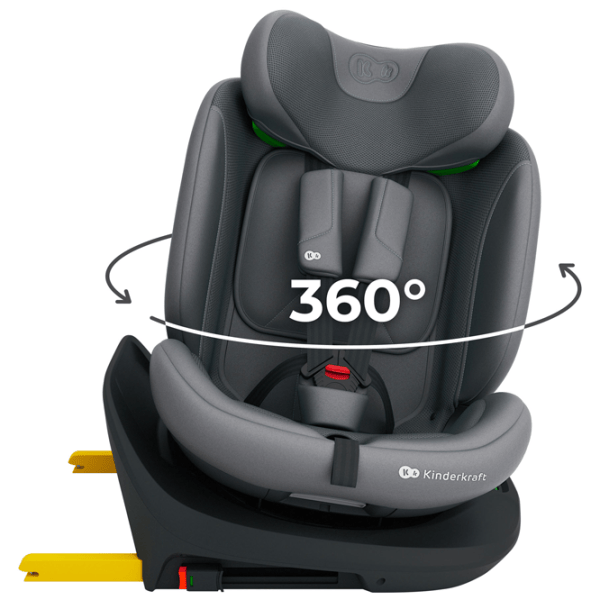 Детское автокресло KinderKraft I-GROW 2 PLUS  0 месяцев - 12 лет / 36 кг / Серый photo 3