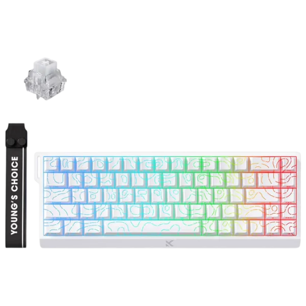 Tastatură Mchose Ace 68 Cu fir / White photo 2