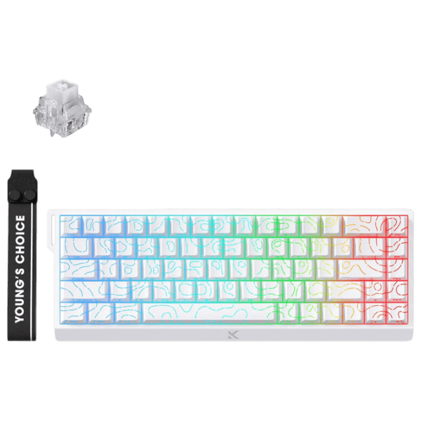 Tastatură Mchose Ace 68 Cu fir / White photo 2