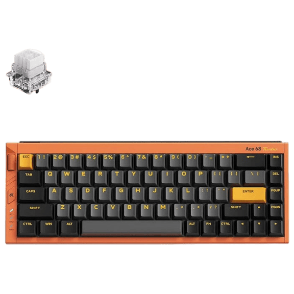Tastatură Mchose Ace 68 Turbo Fără fir / Orange photo 2