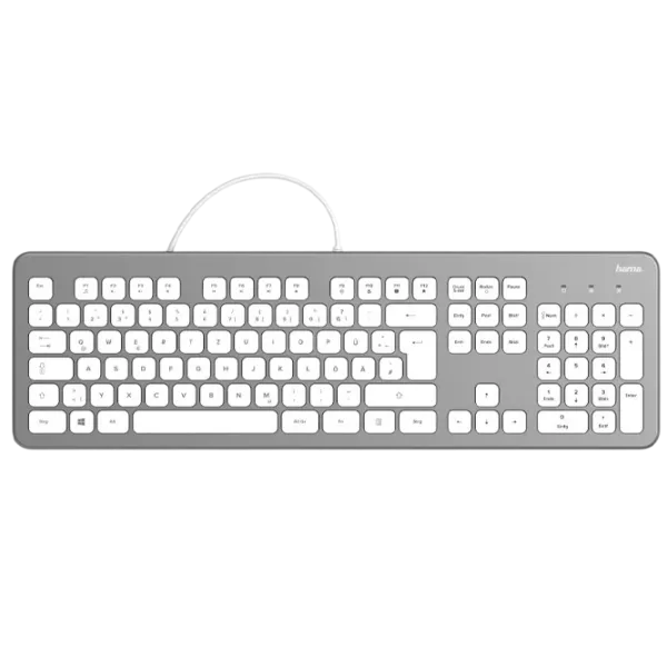 Tastatură Hama KC-700 Cu fir / Silver photo 1