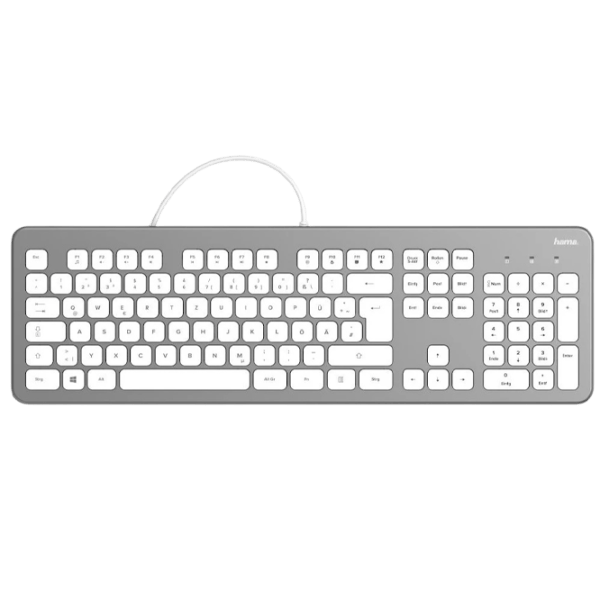 Tastatură Hama KC-700 Cu fir / Silver photo 1