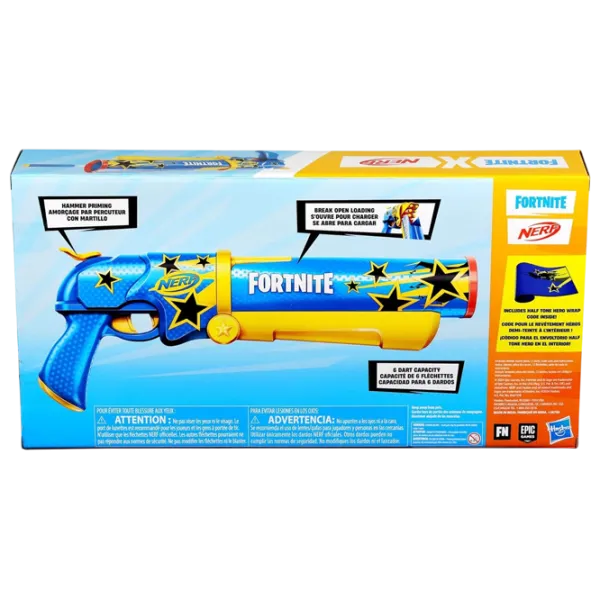 Бластер Nerf Fortnite Half Tone Hero F8947 8+ / Стрел / Синий photo 5