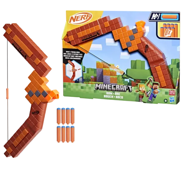 Лук Nerf Bow Minecraft G1120  3+ / Стрел / Коричневый photo 5