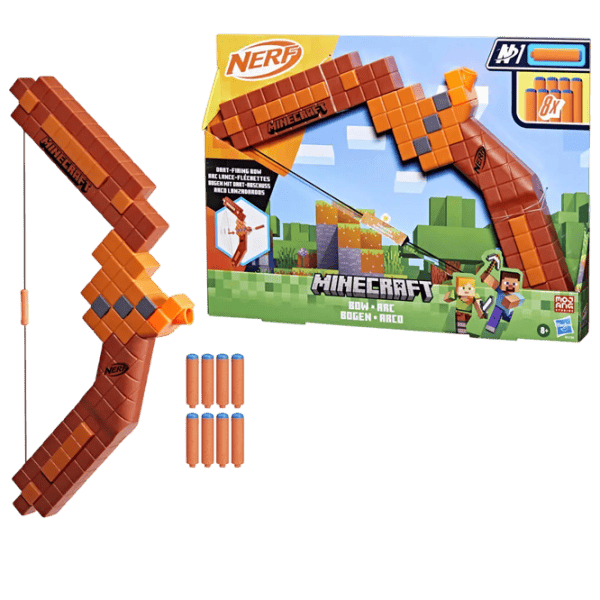 Лук Nerf Bow Minecraft G1120  3+ / Стрел / Коричневый photo 5