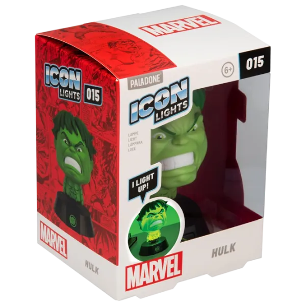 Светодиодная лампа Paladone Marvel Hulk Icon Зеленый photo 4