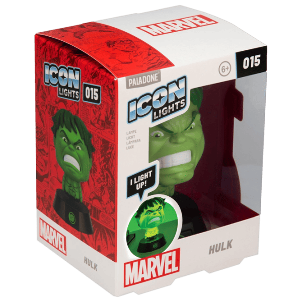 Светодиодная лампа Paladone Marvel Hulk Icon Зеленый photo 4