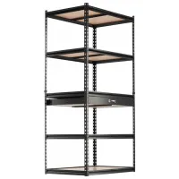 Etajeră GardenLine GWI2127 Black / MDF photo 2