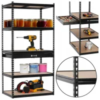 Etajeră GardenLine GWI2127 Black / MDF photo 5