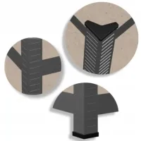 Etajeră GardenLine GWI7361 Black / MDF photo 2