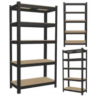 Etajeră GardenLine GWI7361 Black / MDF photo 3