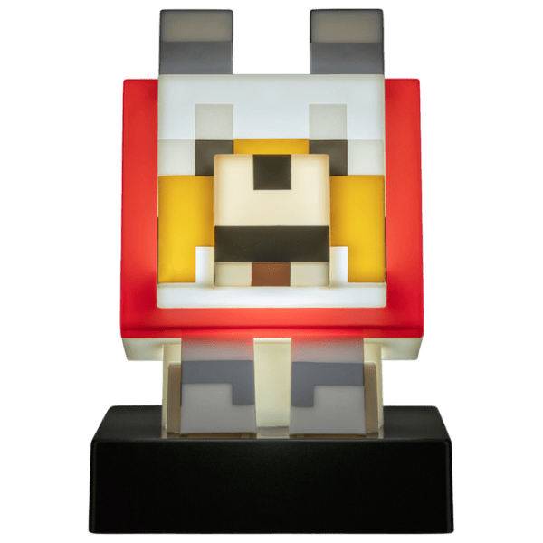 Lampă LED Paladone Minecraft Wolf Icon Gray photo 2