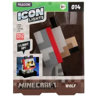 Светодиодная лампа Paladone Minecraft Wolf Icon Серый photo 4