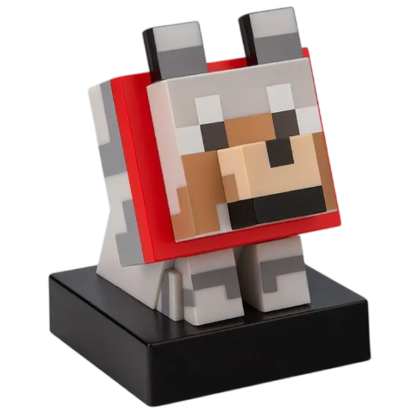 Lampă LED Paladone Minecraft Wolf Icon Gray photo 5