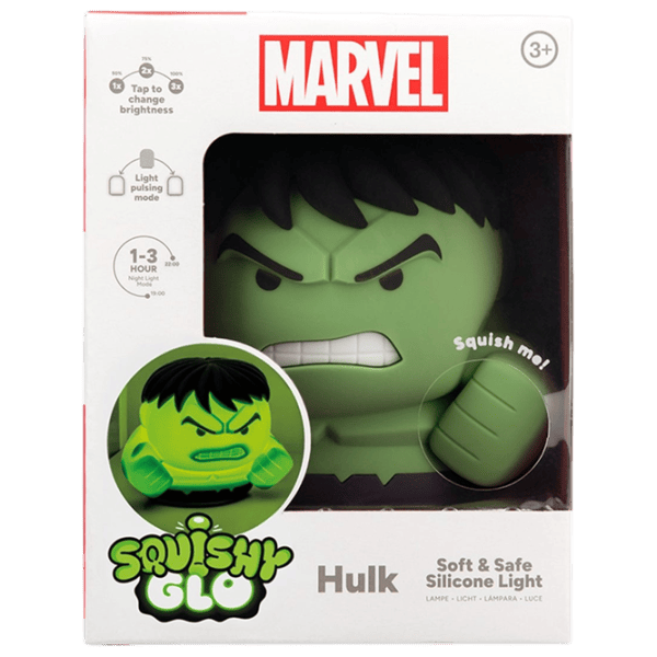 Lampă LED Paladone Marvel Hulk SquishyGlo Green photo 4