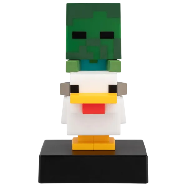 Lampă LED Paladone Minecraft Chicken Jockey Icon White photo 1