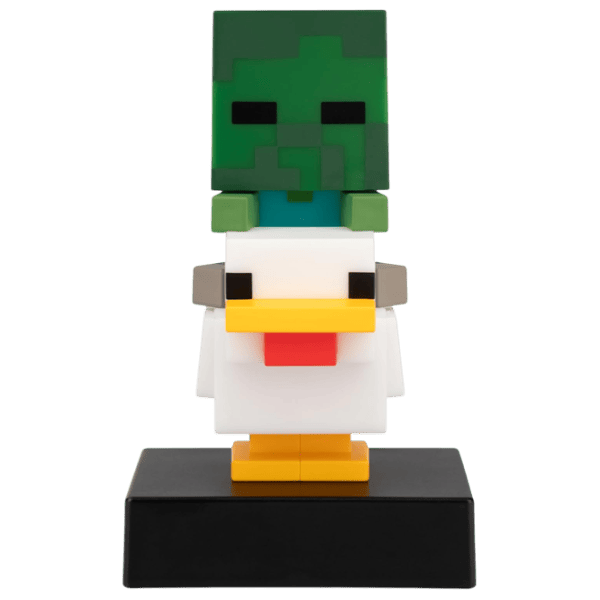 Lampă LED Paladone Minecraft Chicken Jockey Icon White photo 1