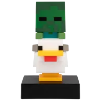 Светодиодная лампа Paladone Minecraft Chicken Jockey Icon Белый
