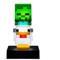 Светодиодная лампа Paladone Minecraft Chicken Jockey Icon Белый photo 2